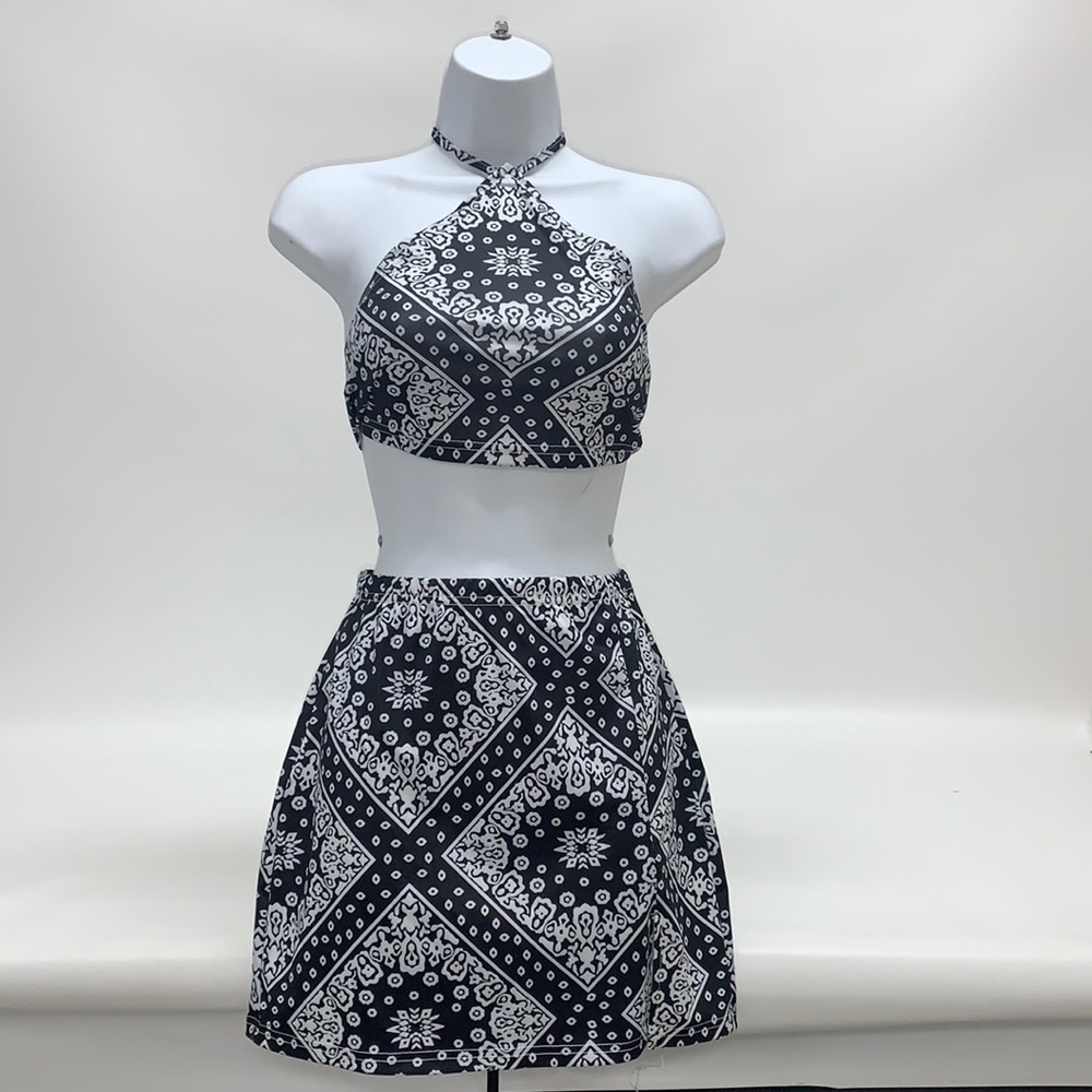 Top and skirt set fits true to size